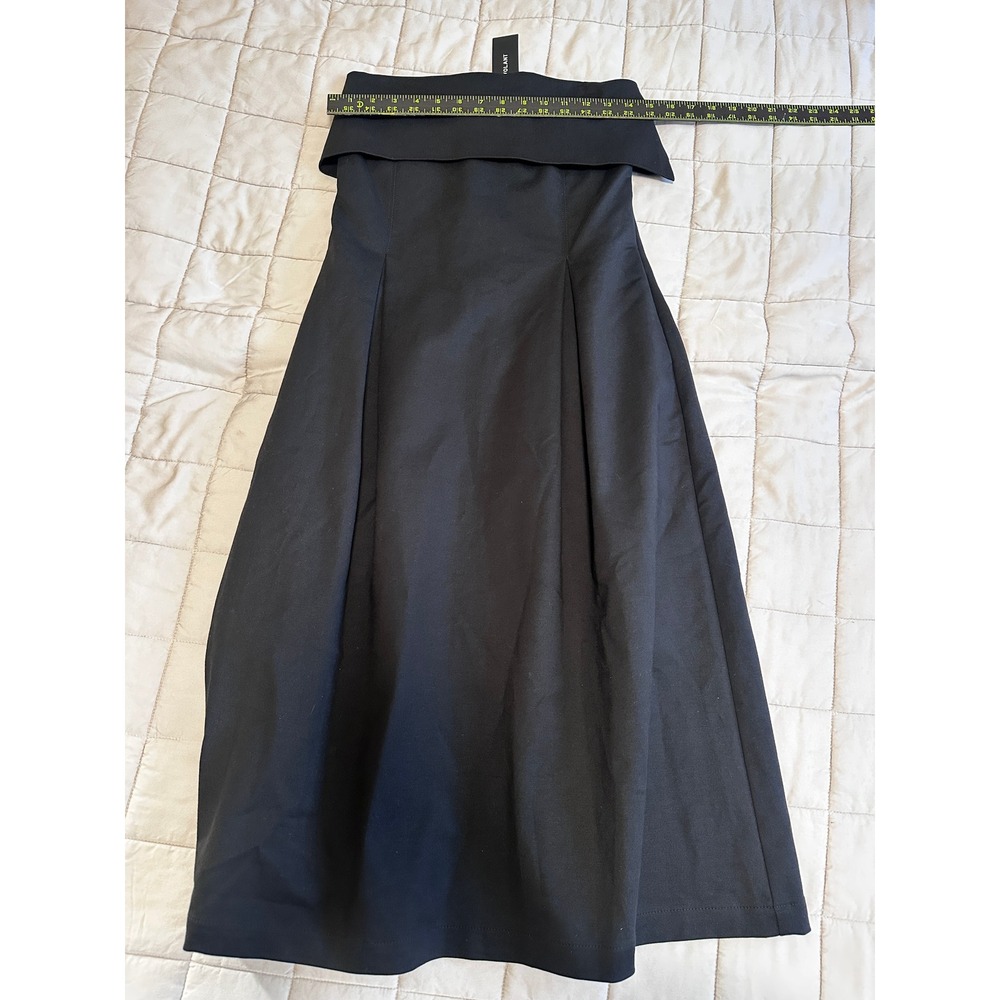 Toit Volant Cosmo Dress Strapless Foldover Neckline Black Small NWT Slow Fashion